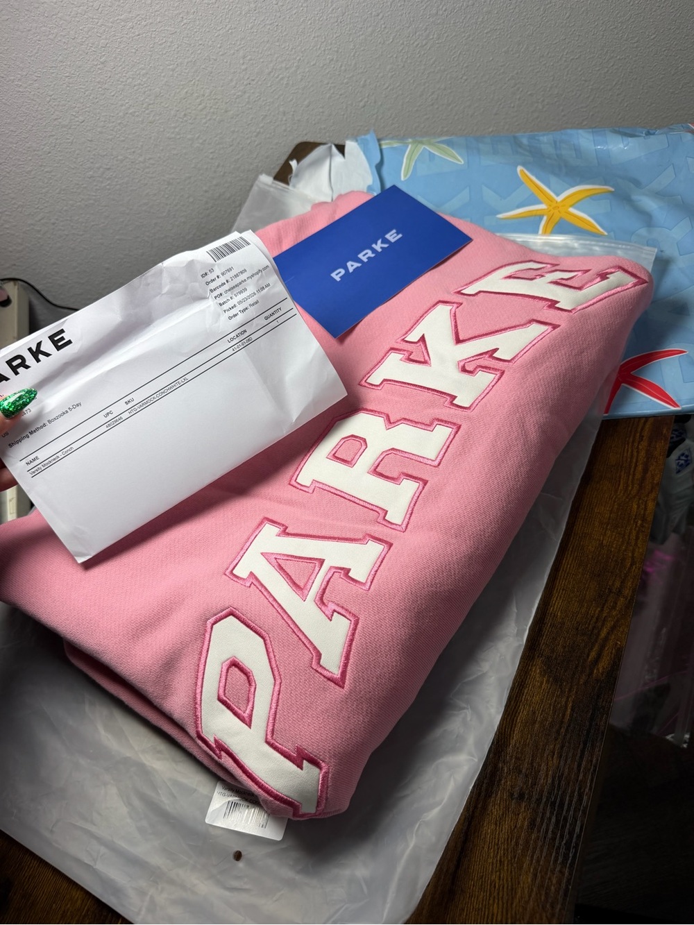 Parke SOLD OUT Summerland Heritage Conch - Varsity Mockneck Sweatshirt - L/XL